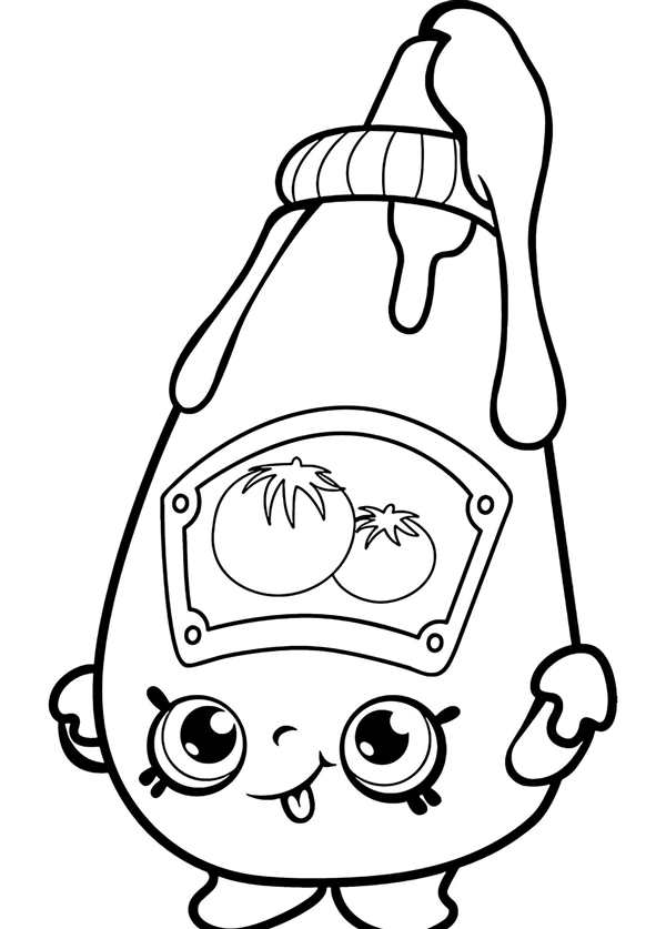 Shopkins раскраска