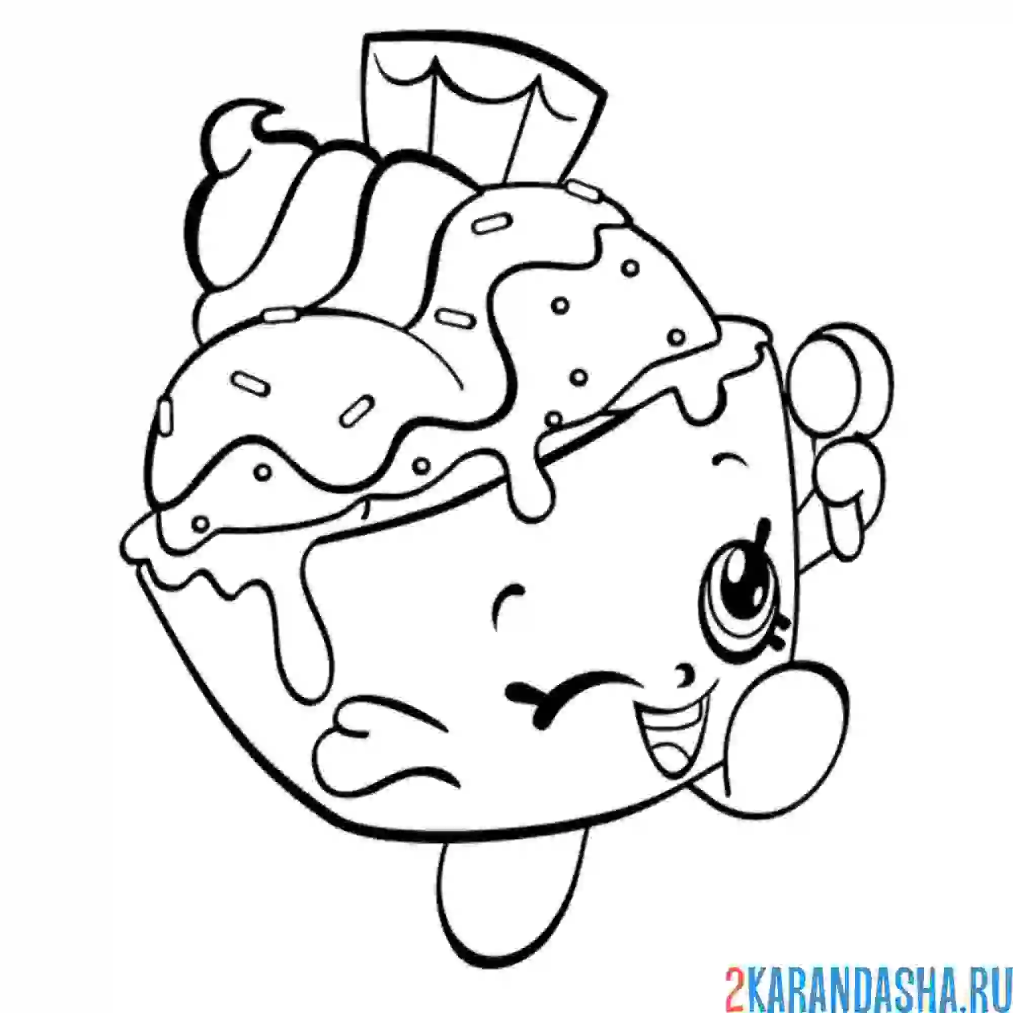 Shopkins раскраска