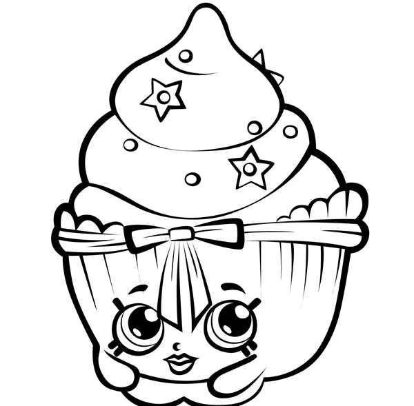 Раскраска для девочек Shopkins