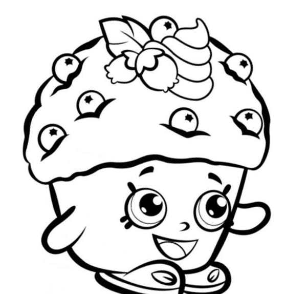 Раскраска для девочек Shopkins