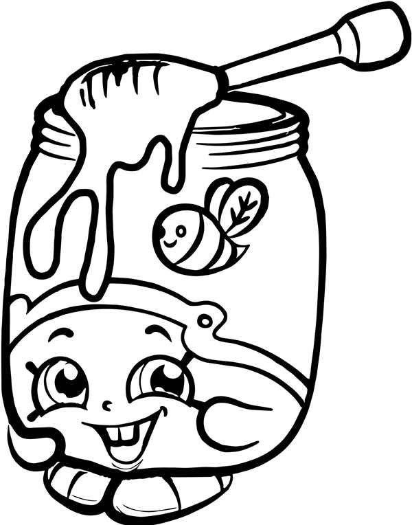 Shopkins раскраска
