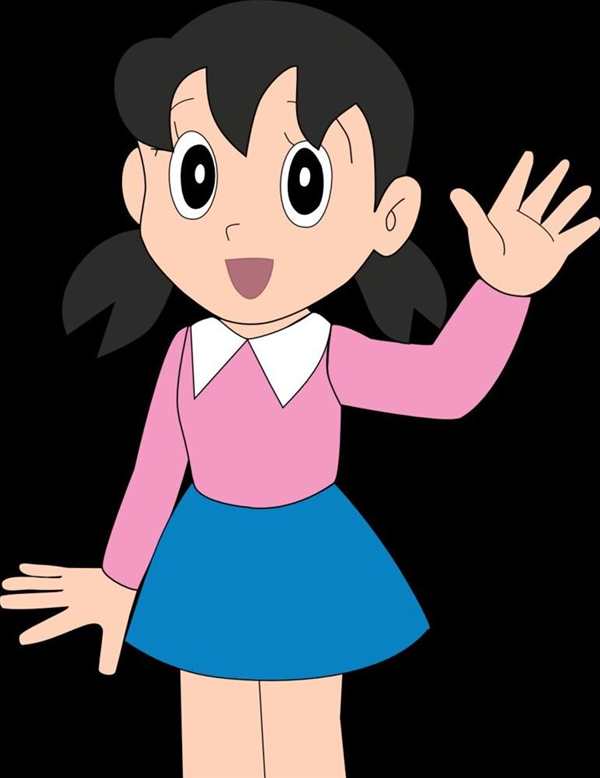 Shizuka from Doraemon colouring Page