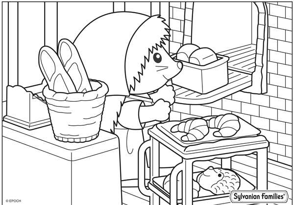 Sylvanian Families раскраска