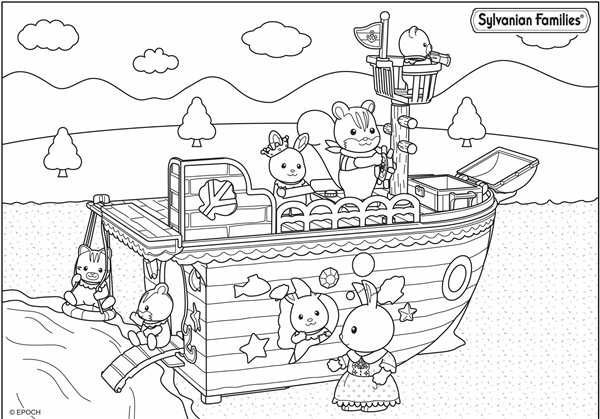 Sylvanian Families раскраска