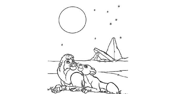 Раскраска Король Лев 2