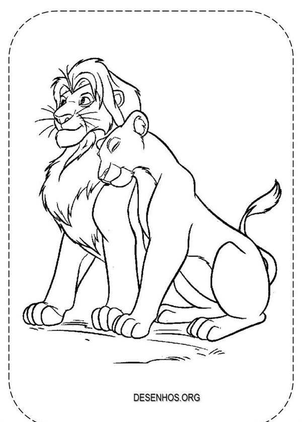 Разукрашки Король Лев 2
