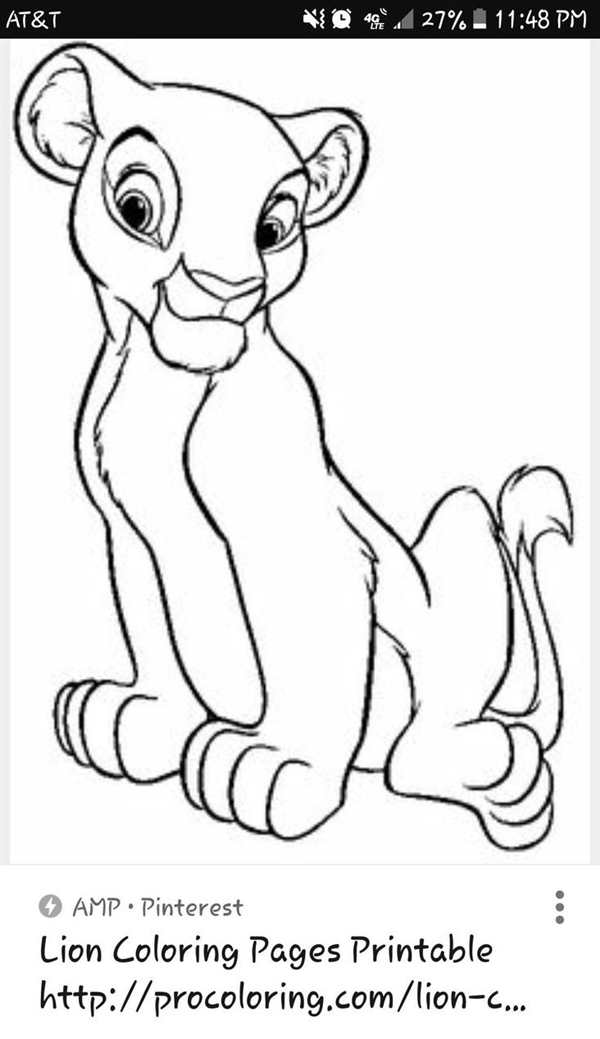 Раскраска Король Лев