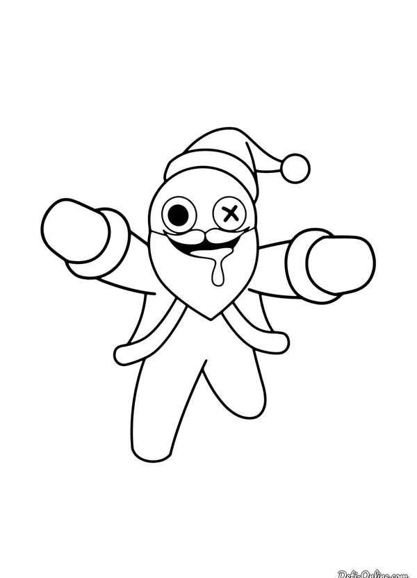 Новогодняя шапка нарисованная
