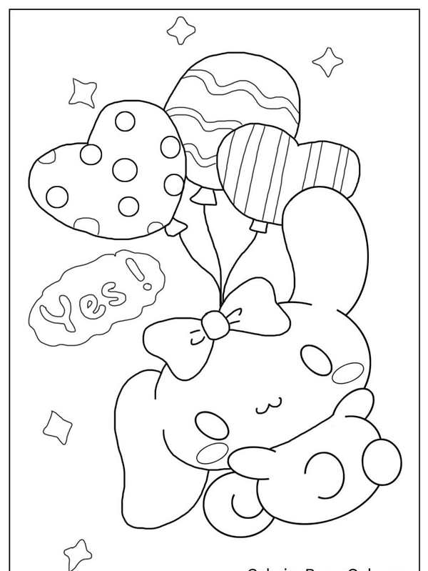 Cinnamoroll раскраска