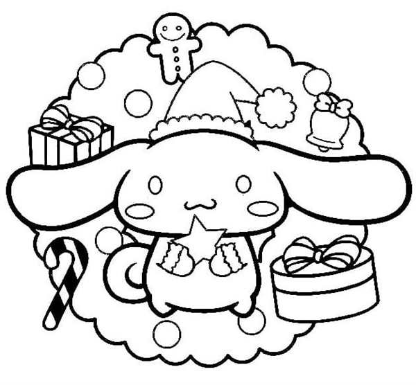 Cinnamoroll раскраска распечатать