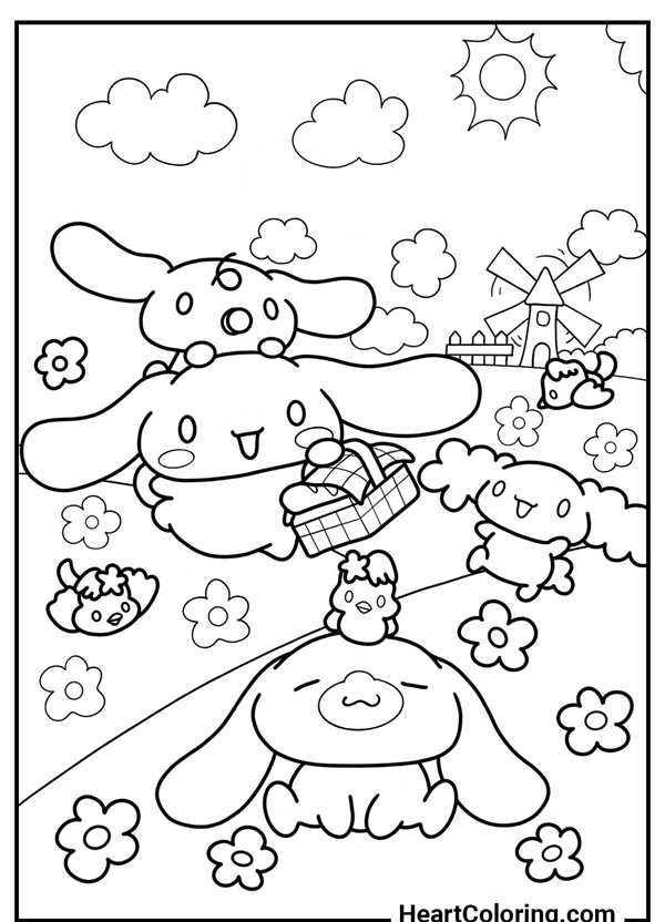 Cinnamoroll раскраска