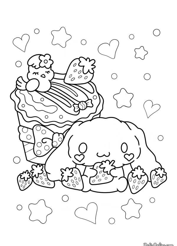 Cinnamoroll раскраска