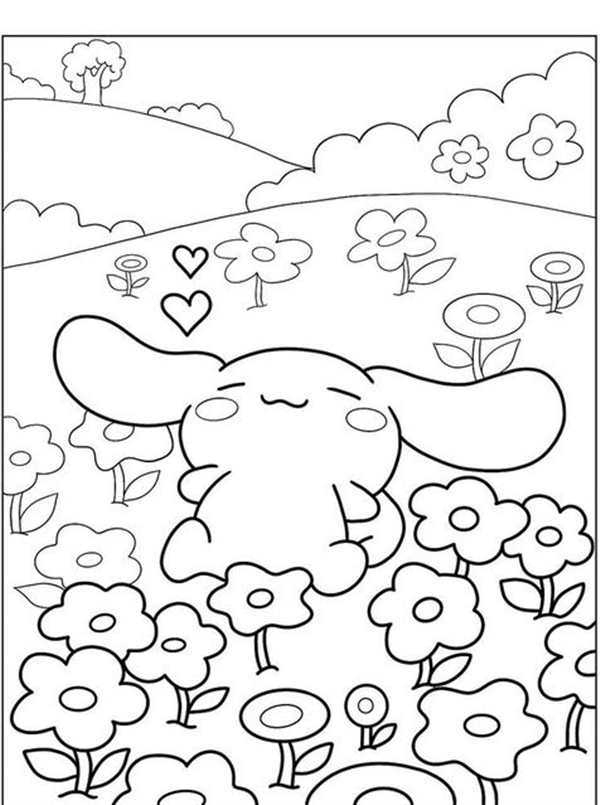 Cinnamoroll раскраска