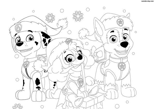 Paw Patrol раскраска Скай