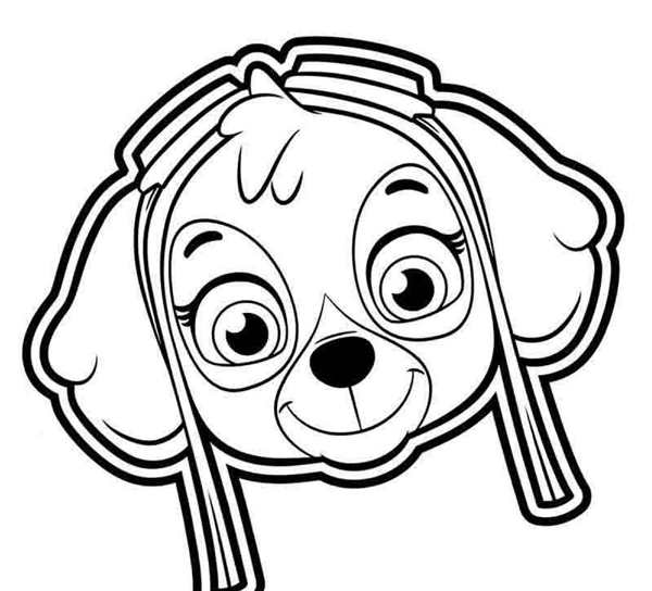 Paw Patrol раскраска Скай