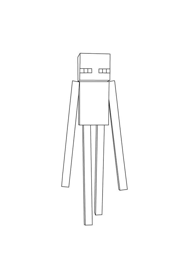 Раскраска Скелет Minecraft Веселье и Восприятие