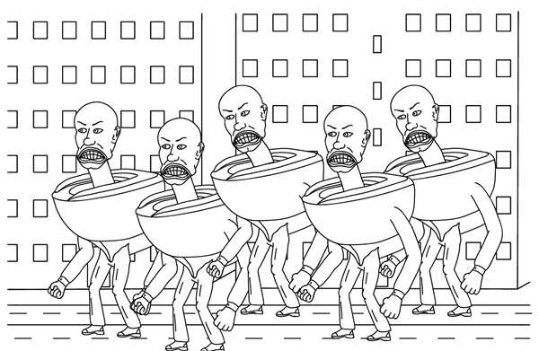 Раскраска Скибиди Туалет Учёный 20