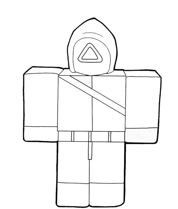 Раскраска Roblox Квин