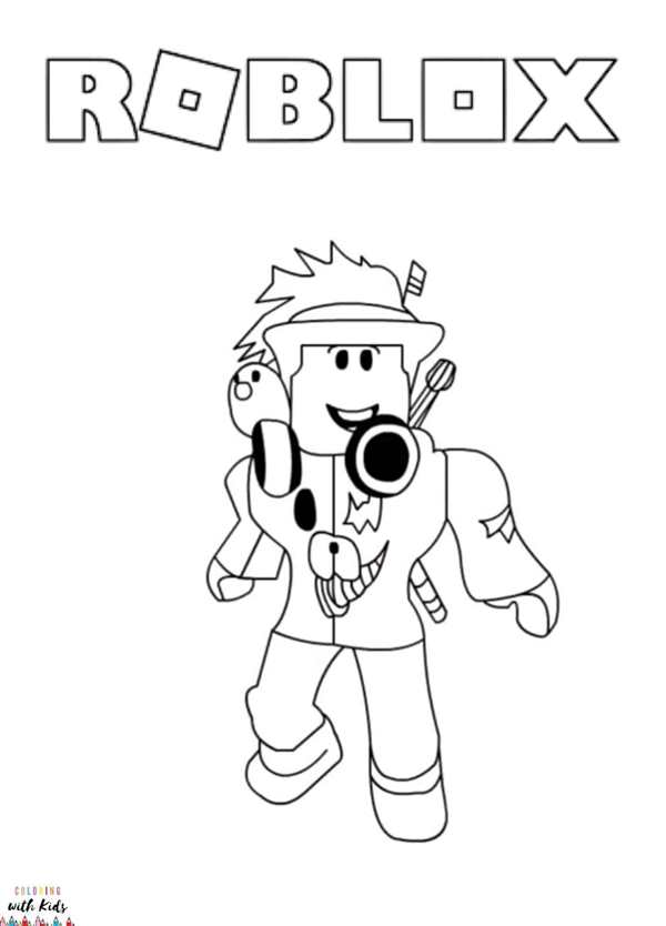 Раскраска скина пирата для Roblox