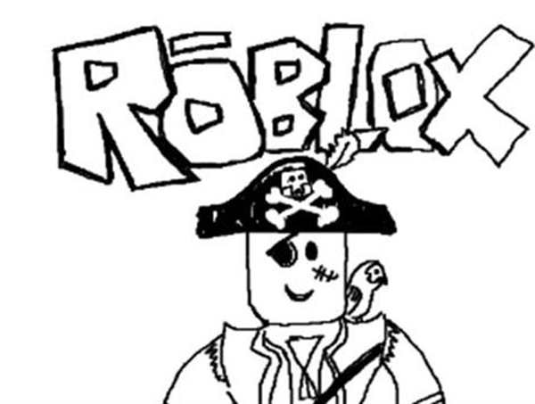 Раскраска скина пирата для Roblox