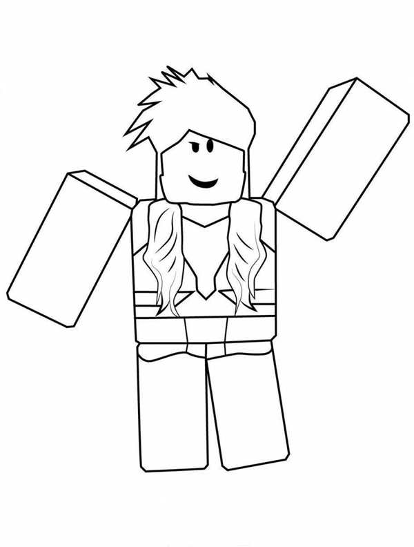 Раскраска скина пирата для Roblox