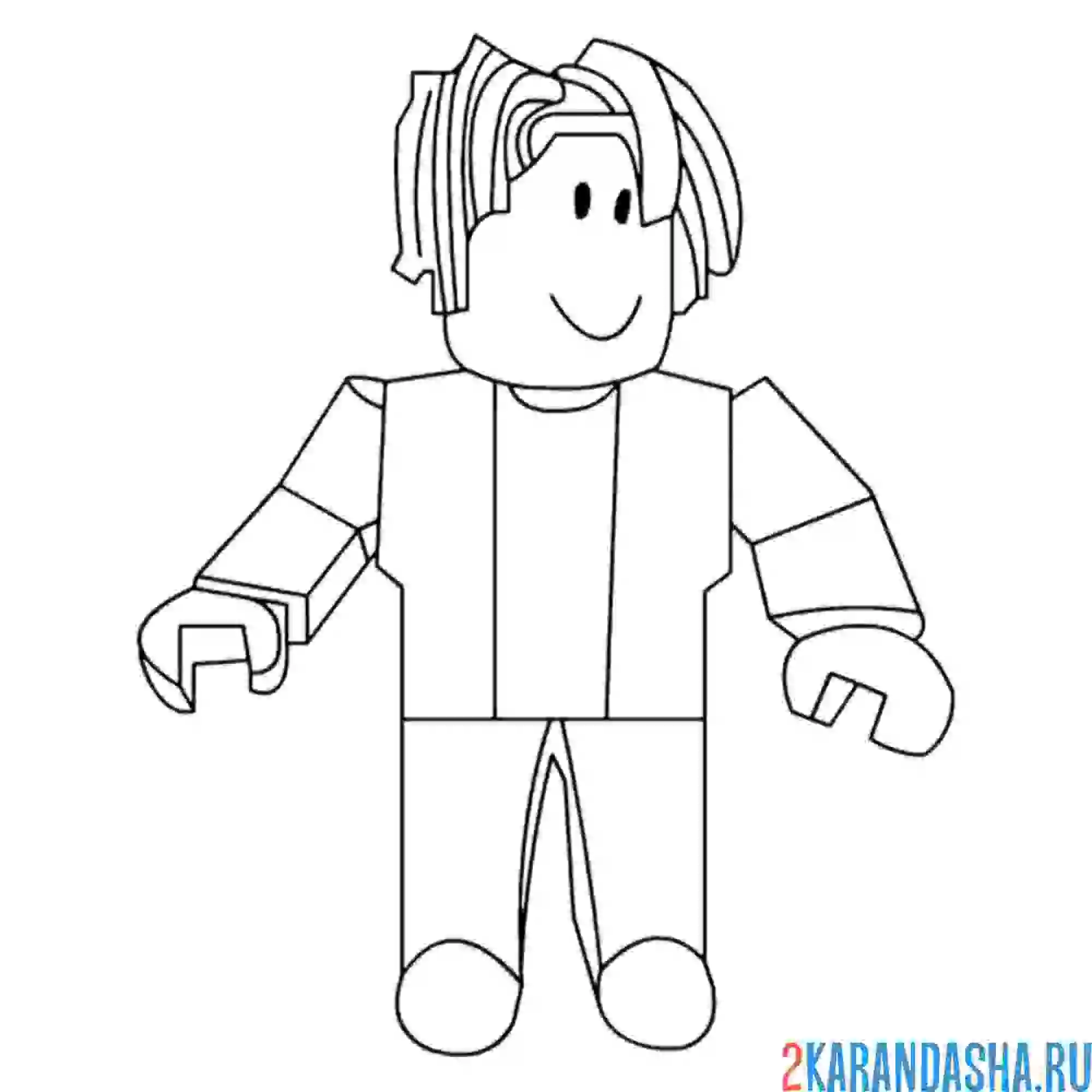 Раскраска Roblox Поззи
