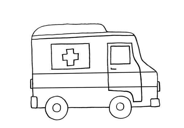 Раскраска скорая