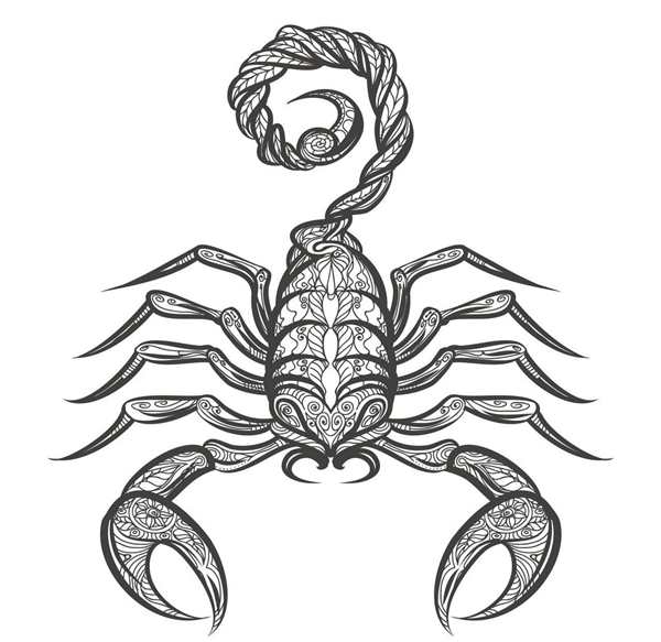 Раскраска Скорпион с яркими жалами