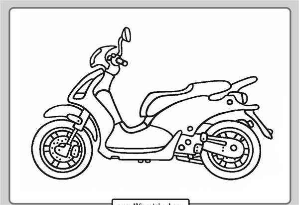 Раскраска скутер Honda Dio