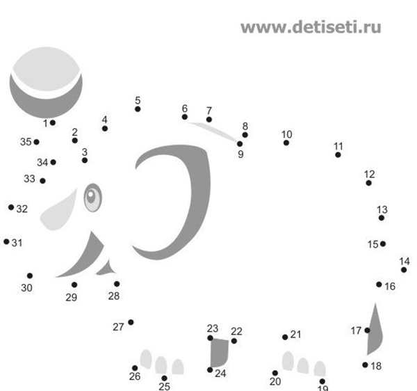 Слон по точкам