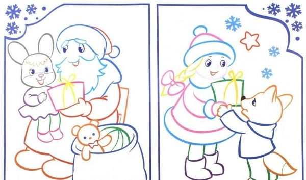 Снеговик раскраска для малышей