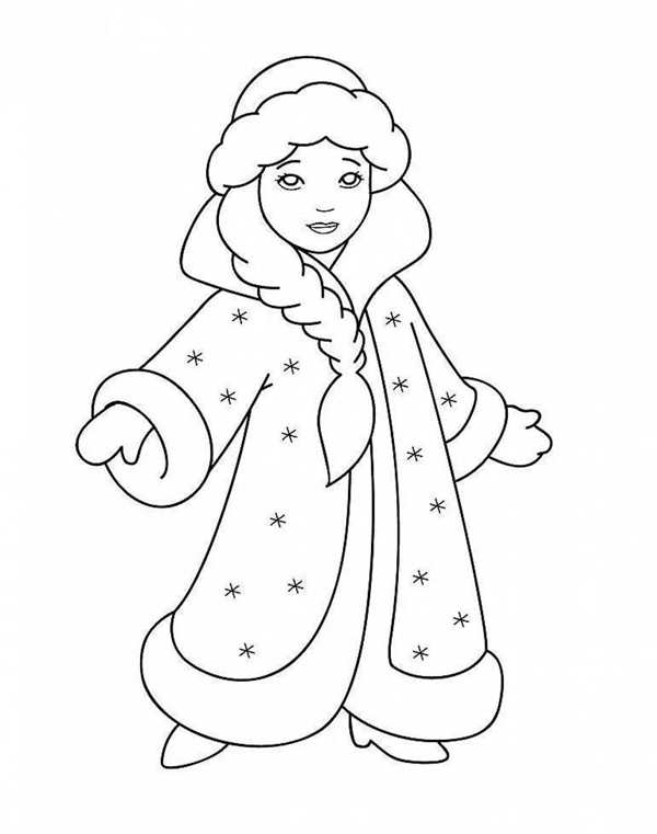 Рисунок Снегурочки