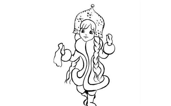 Кокошник рисунок