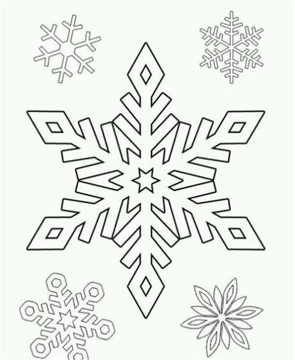 Раскраска Снежинка Frozen Магия АртТворчества для Детей