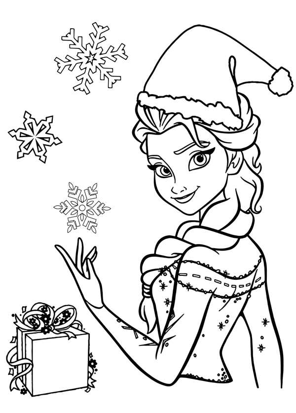 Раскраска Снежинка Frozen Магия АртТворчества для Детей