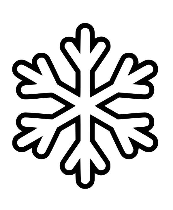 Snowflake draw easy