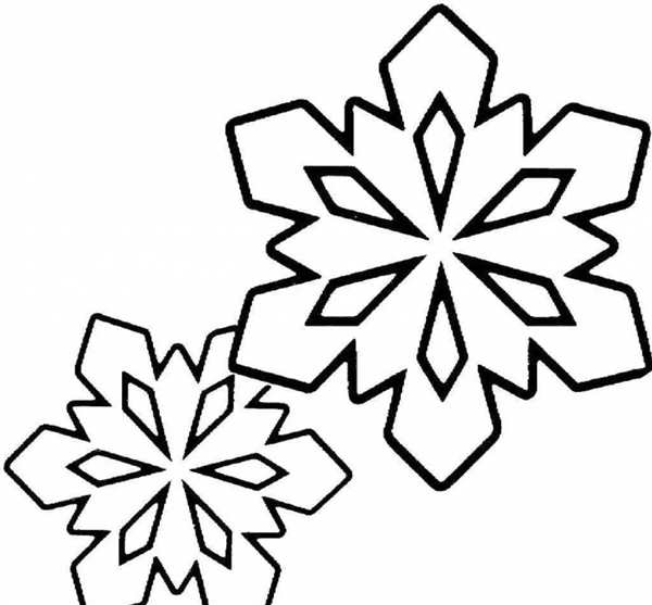 Снежинка раскраска