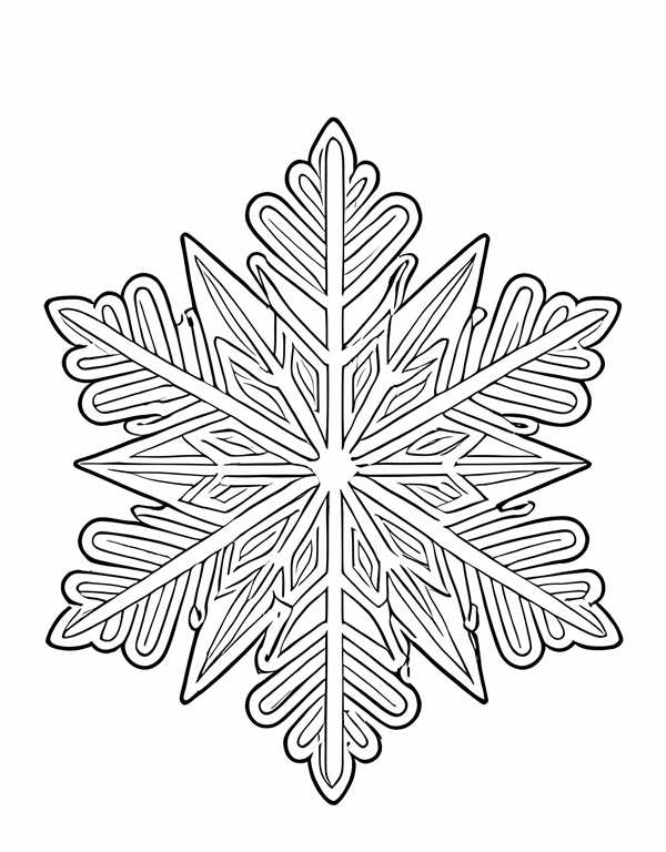 Снежинки картинки раскраски
