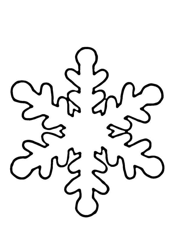 Раскраска Снежинка Из Листьев