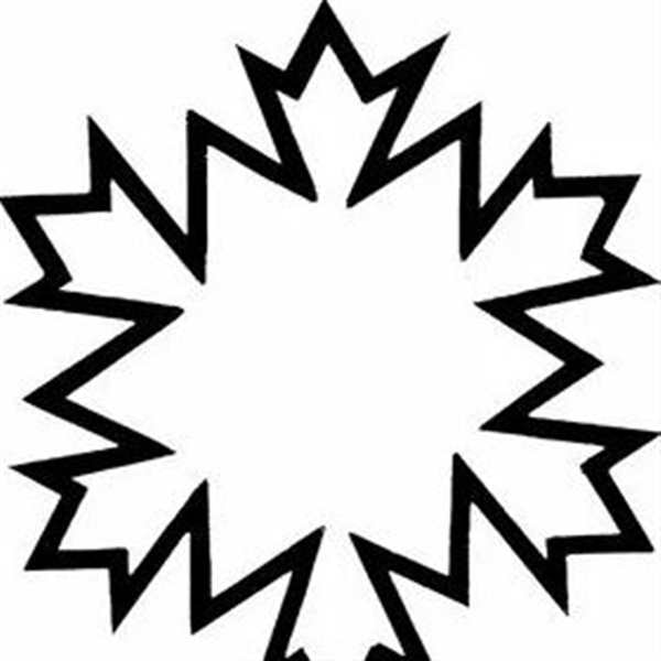 Раскраска Снежинка для детей 5-6 лет