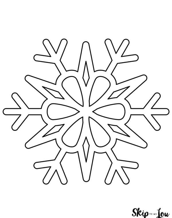 Раскраска Снежинка Из Листьев