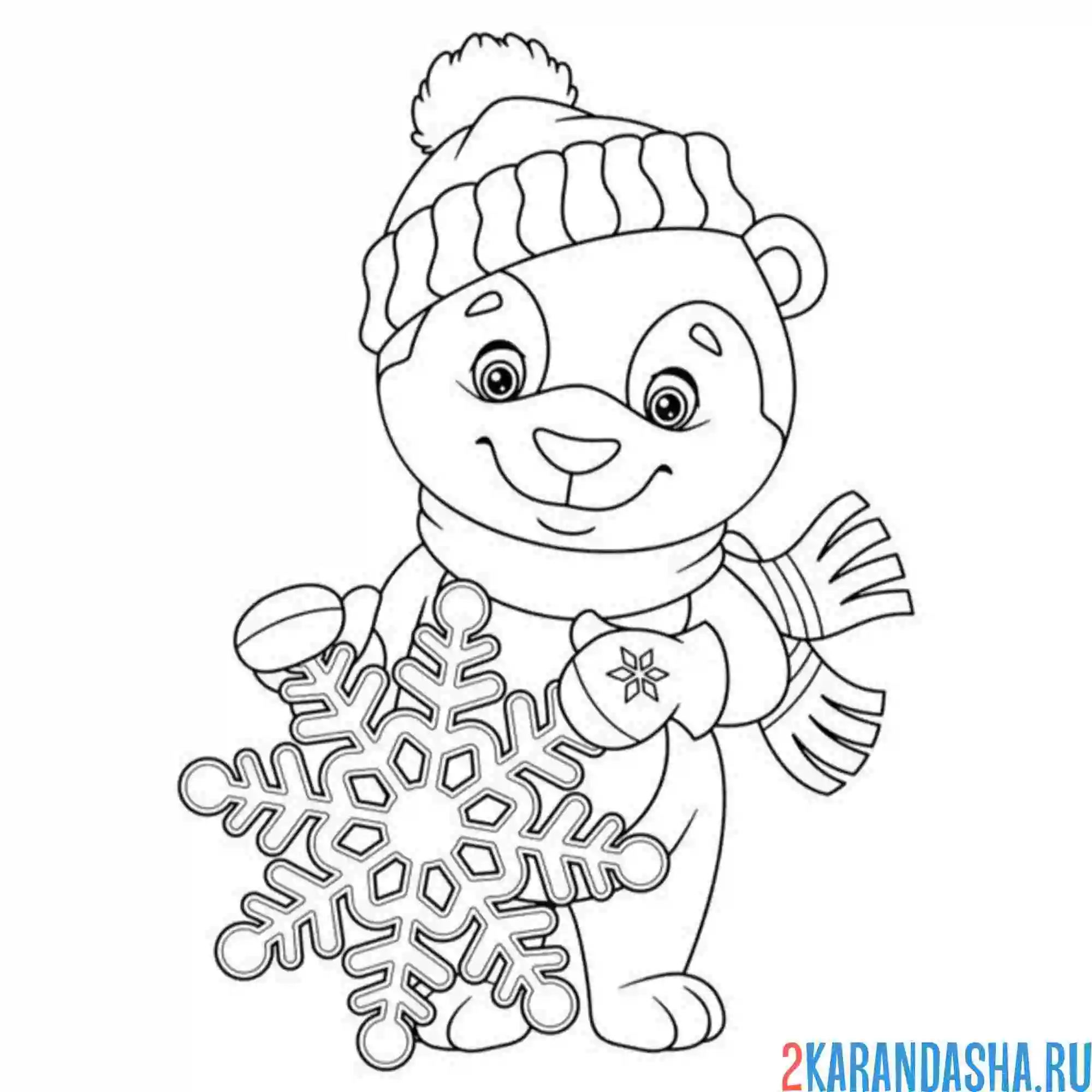 Новогодние раскраски снежинки