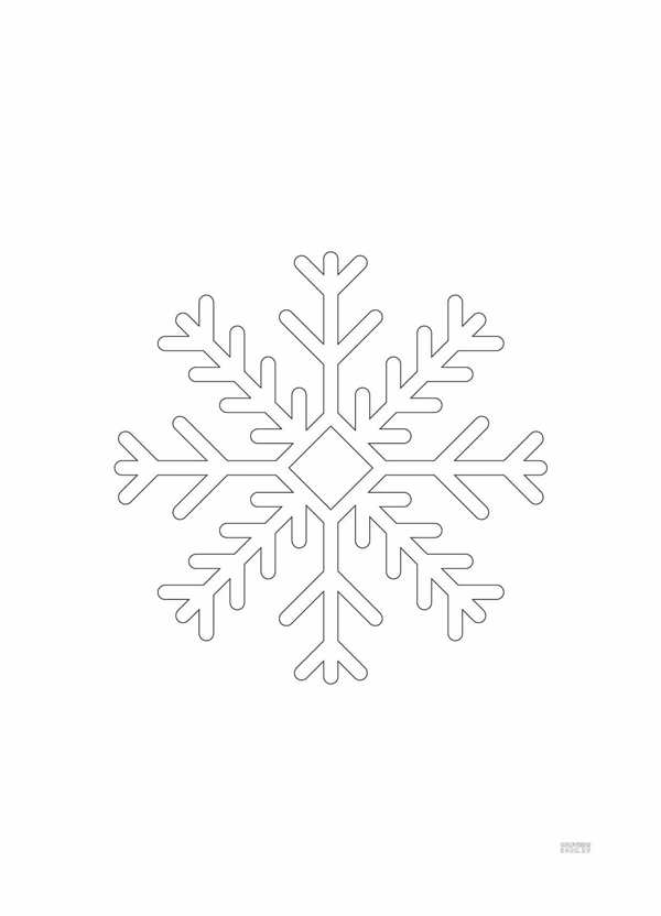 {Снежинка раскраска}