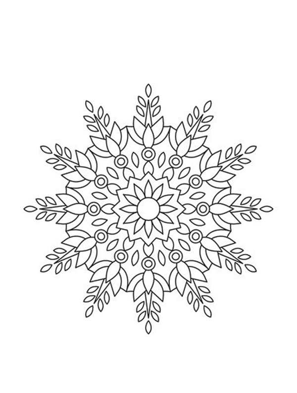Снежинки для витража