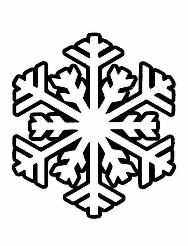 Снежинка раскраска