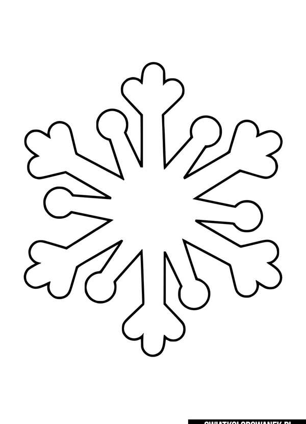 Снежинка раскраска