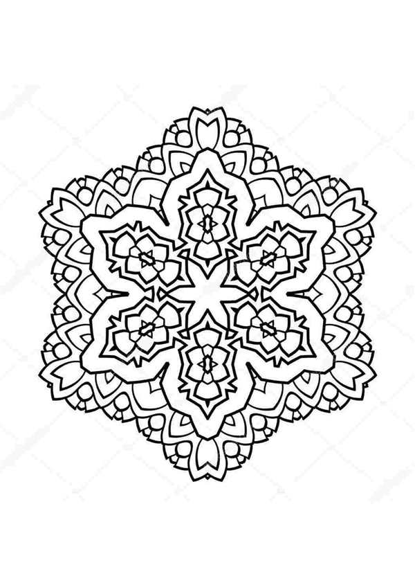 Красивая Снежинка рисунок