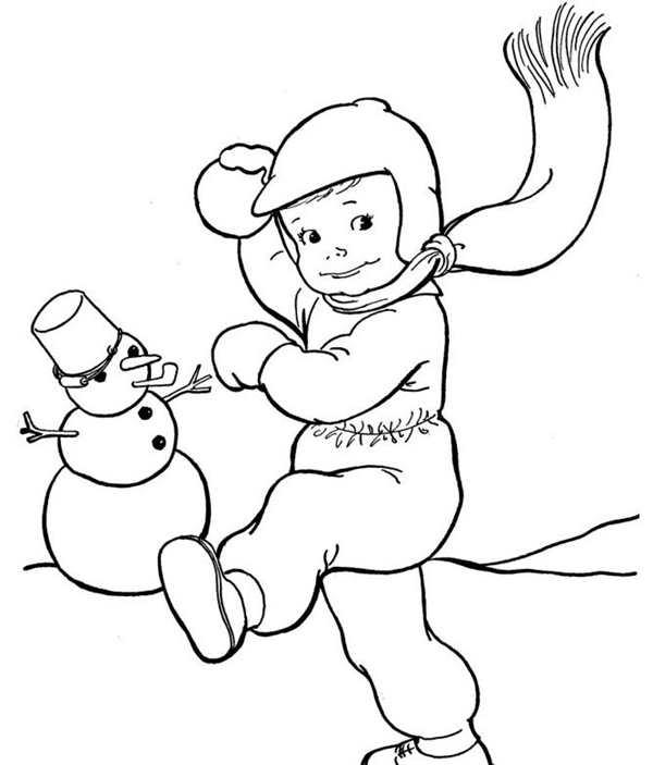 Раскраска Собака и Зимние Игры