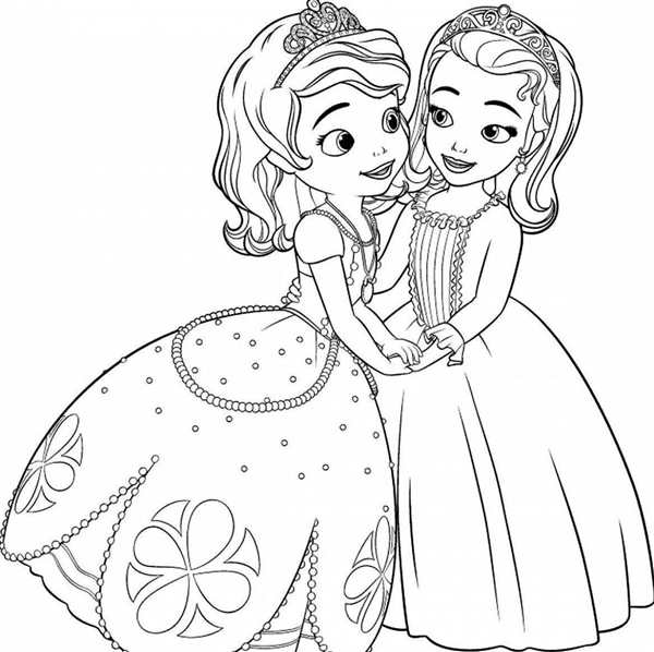 Раскраска София прекрасная Princesa