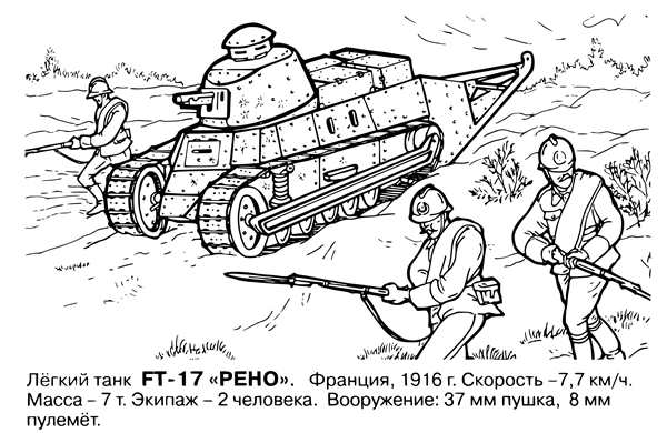 Раскраска Солдат и танковый снаряд